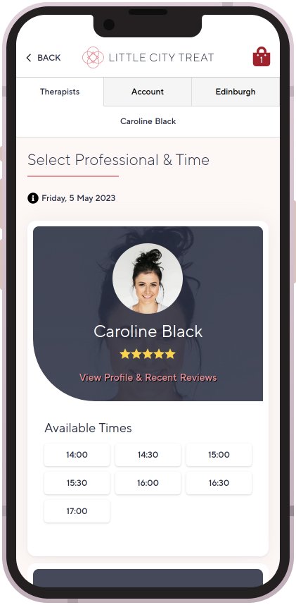 Select Therapist or Hairdresser